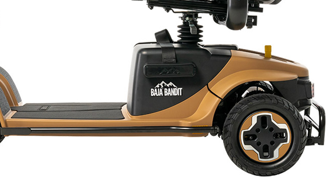 Unieke eigenschappen - Scootmobiel Baja Bandit - Speciaal ontworpen voor ruig terrein