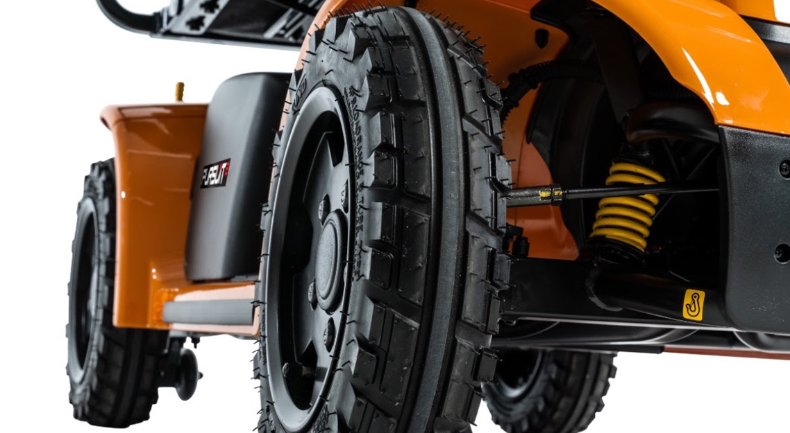 Unieke CTS vering van Pride - Scootmobiel - Pride Pursuit 2 Lithium