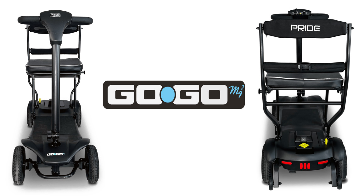 De lichtste GoGo tot nu toe! - Opvouwbare scootmobiel - Pride GoGo MG - 4-wiel - ultra lichtgewicht