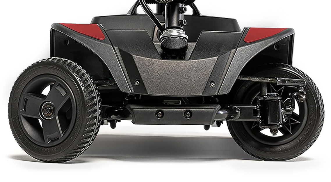 Draaien als een 3-wiel scootmobiel - Opvouwbare scootmobiel - Pride GoGo Elite Traveller 2 4-wiel