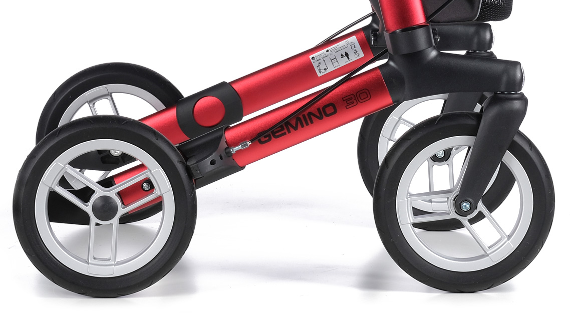 Lichtgewicht design met innovatieve functionaliteit - Rollator Sunrise Medical Gemino 30 Comfort - Grote wielen