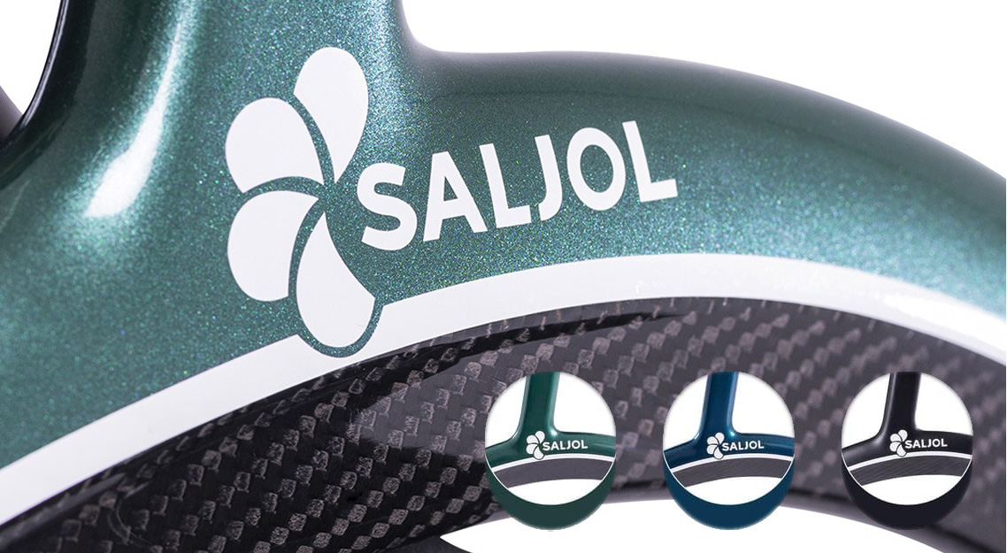 Volledig te personaliseren - Rollator Saljol Carbon - Ultra lichtgewicht design rollator