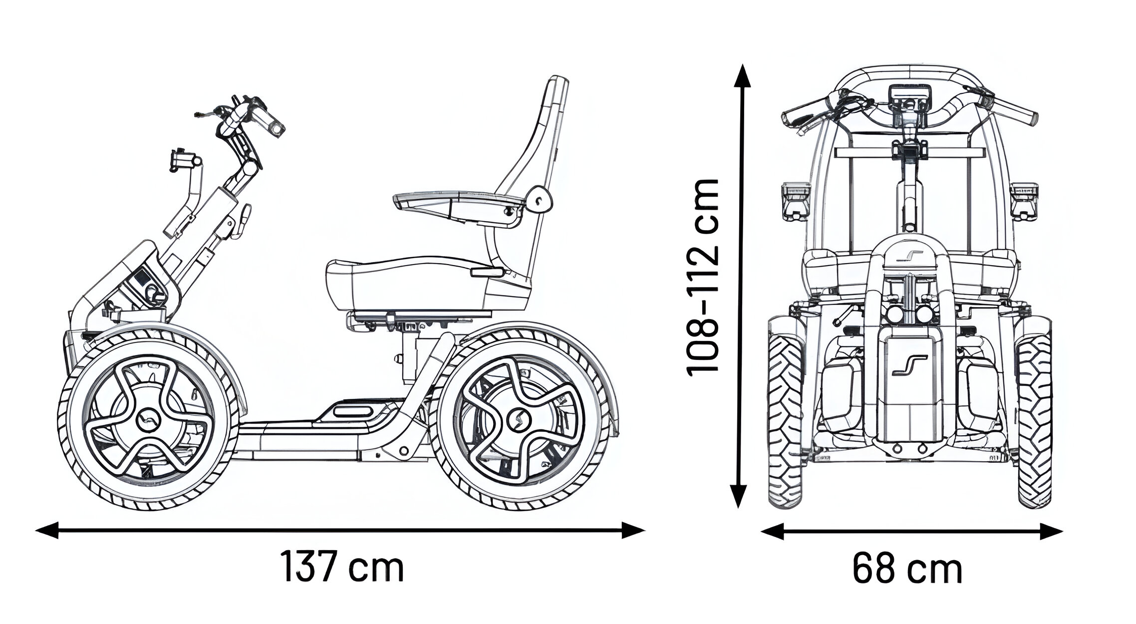 Compact design met grote prestaties - Scootmobiel Sterling S800 by Scoozy - Verkrijgbaar vanaf mei 2025