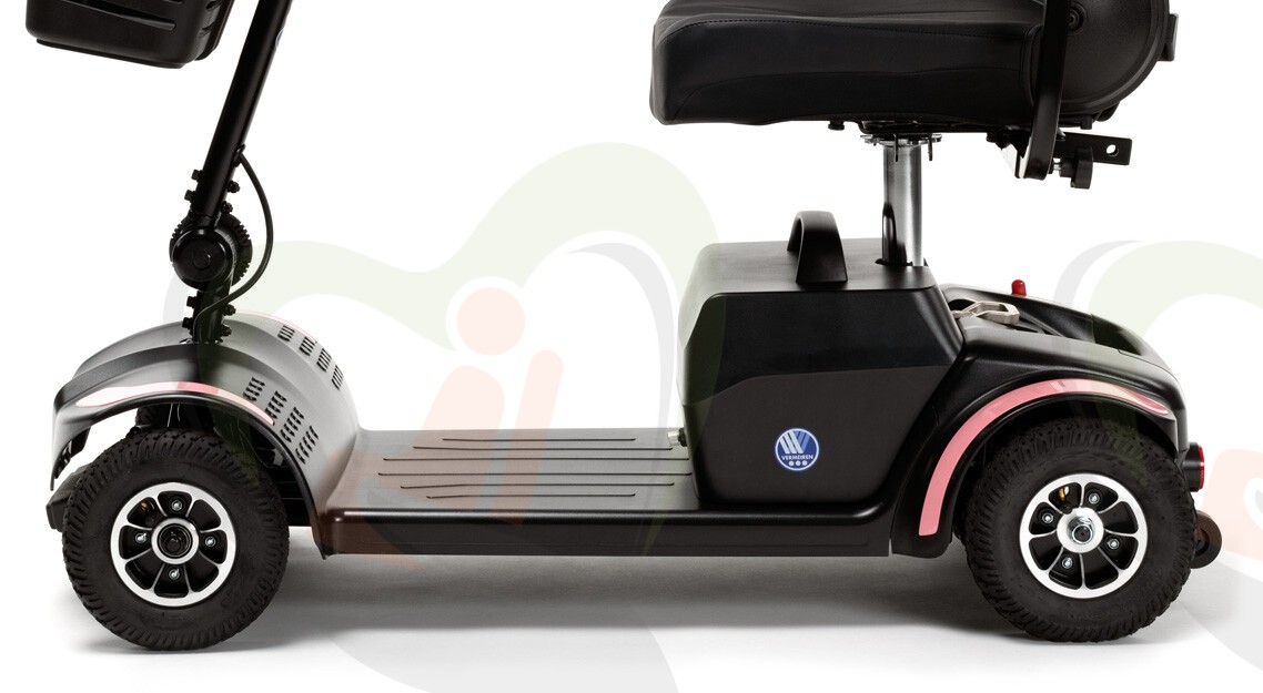Comfort en gebruiksgemak - Opvouwbare scootmobiel - Vermeiren One Air Plus met luchtbanden