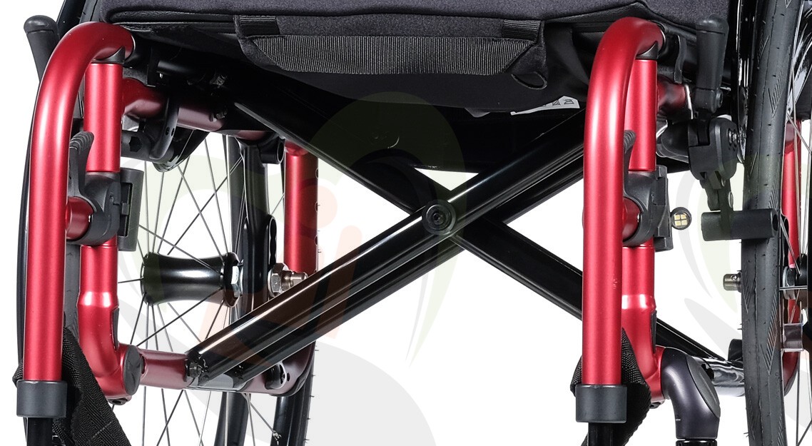 Bespaar meer dan 40% aan kracht met FreeFold - Actieve rolstoel - Sunrise Medical Quickie QS5 X (vouwframe)