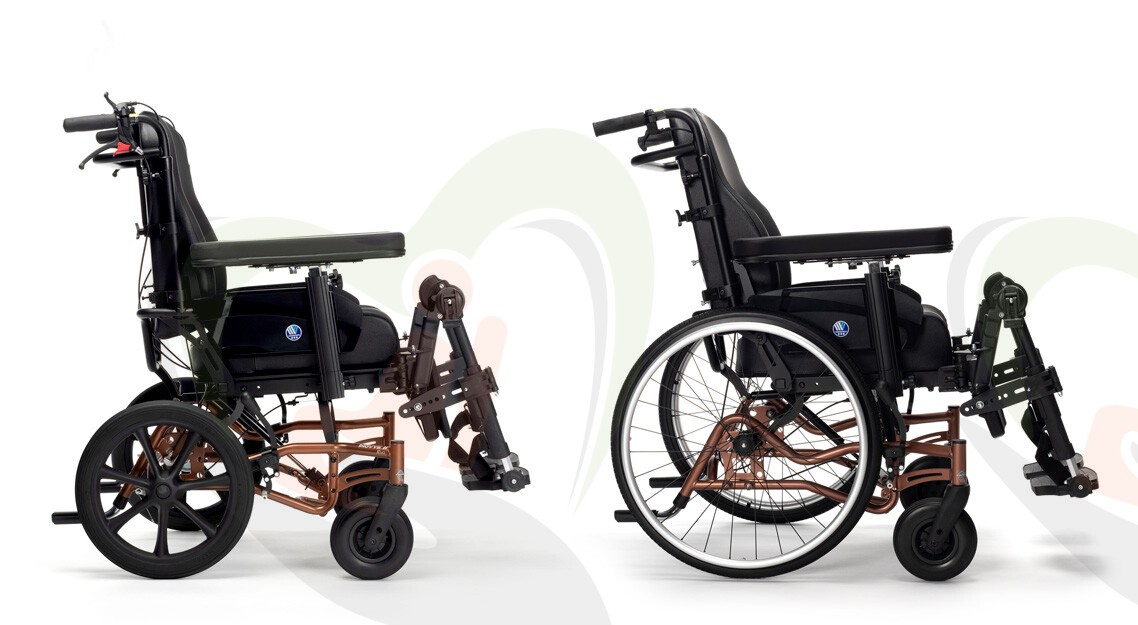 Stel uw Inovys samen in de showroom - Verzorgings rolstoel - Inovys 2 Comfort met kantelverstelling