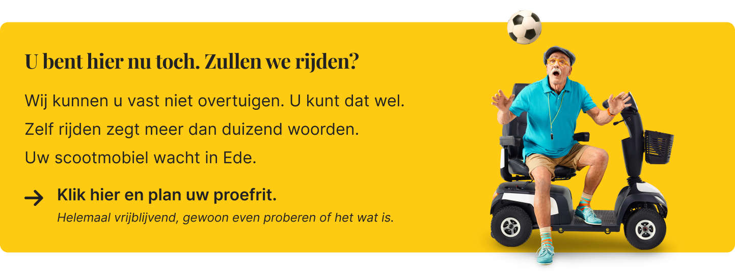 Scootmobiel gratis proberen in Ede
