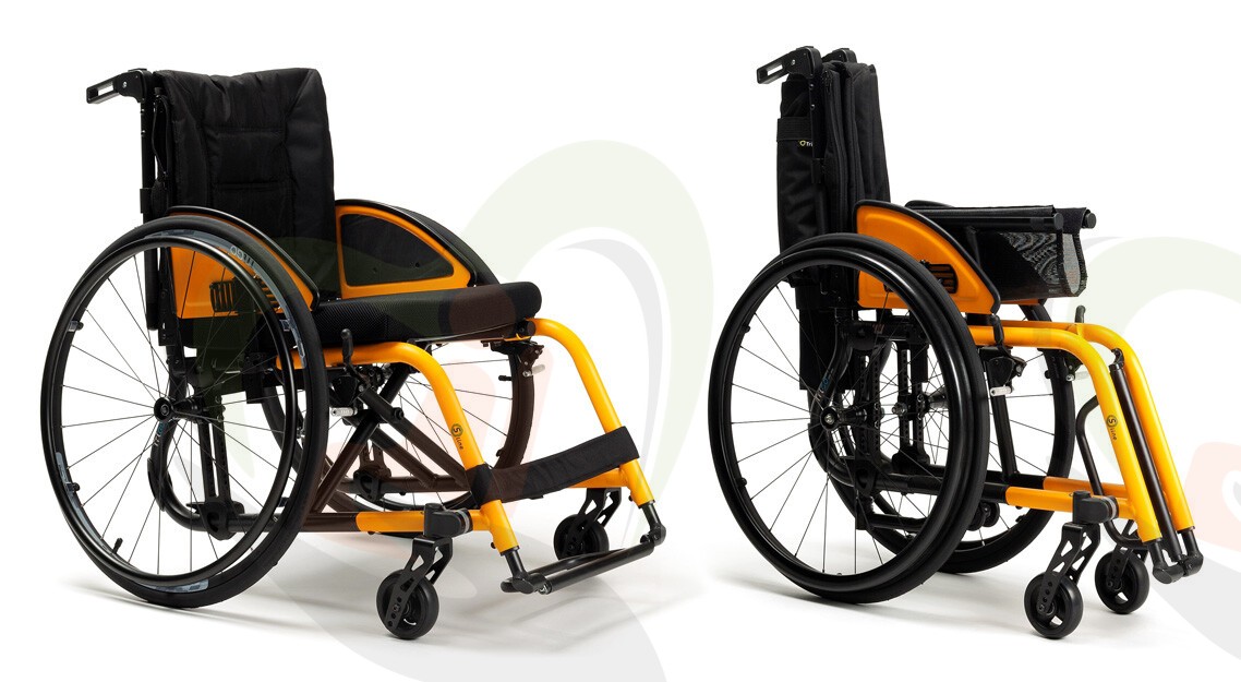 Slim opvouwbaar, dankzij het kruisframe - Rolstoel - Vermeiren Trigo - Ultramodern actief model