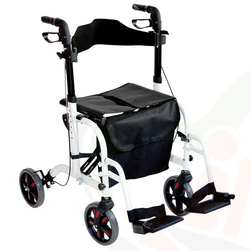 Rollator en rolstoel in 1 Duo Basic - opvouwbaar 2 in 1 product