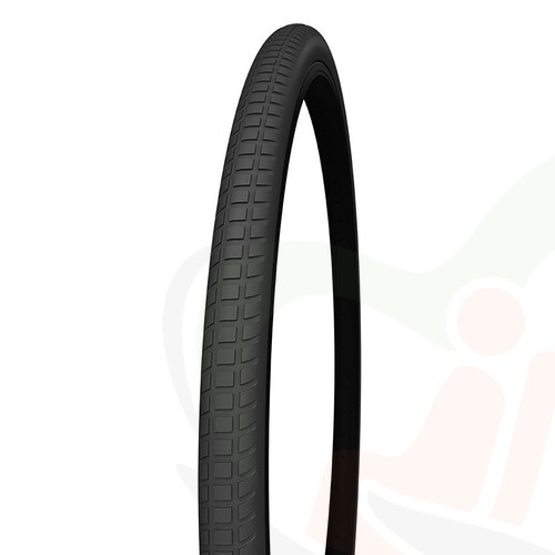 Massieve rolstoelband 24 inch -  24x1 3/8 (37-540) zwart - blokprofiel Grip + Comfort (populair)