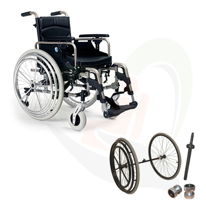 Hemiplegie set voor rolstoel instelbaar links of rechts 