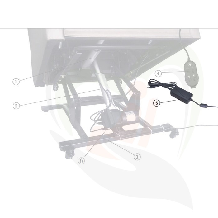 Complete adapter voor Vermeiren Ontario II sta-op stoel