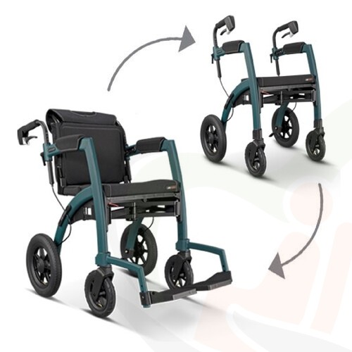 Rollz Motion Performance met luchtbanden - rolstoel en rollator in 1