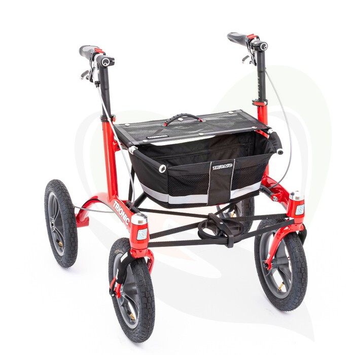 Trionic Walker 12er - ergonomische outdoor rollator met stuurwiel stabilisatie systeem