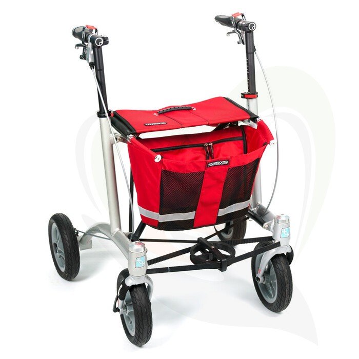 Trionic Walker 9er - ergonomische outdoor rollator met stuurwiel stabilisatie systeem