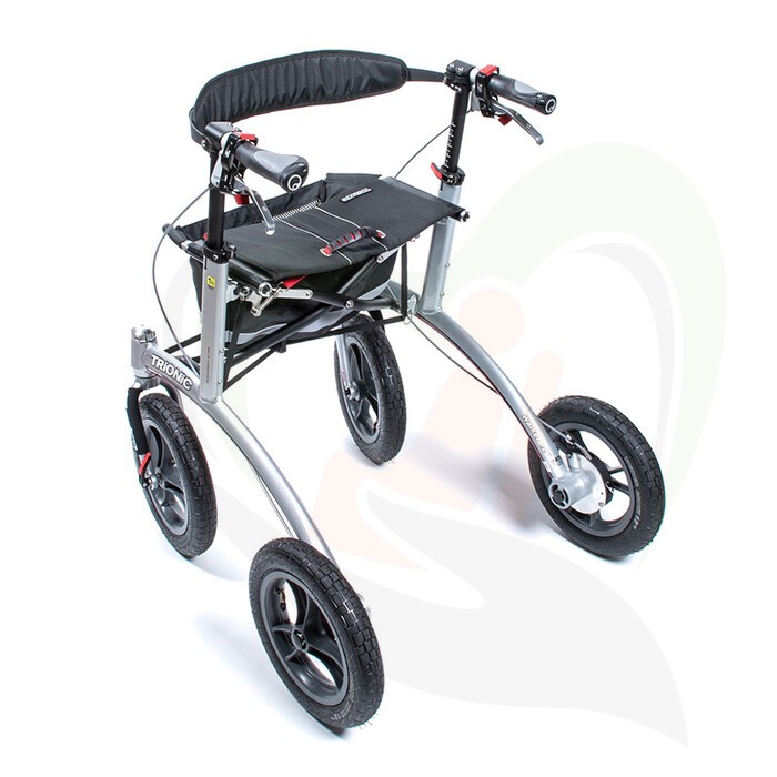 Trionic Walker 12er - ergonomische outdoor rollator met stuurwiel stabilisatie systeem