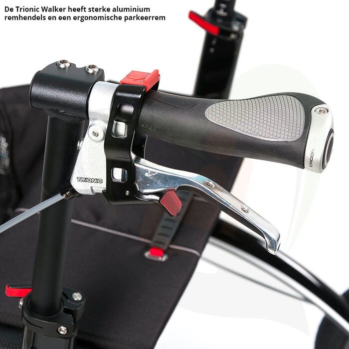 Trionic Walker 9er - ergonomische outdoor rollator met stuurwiel stabilisatie systeem